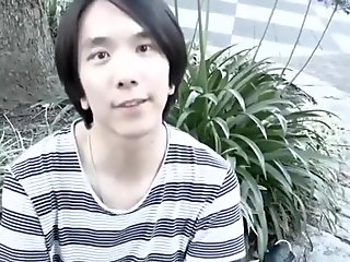 Young Japanese twink Fuji forms sixtynine before anal fuck